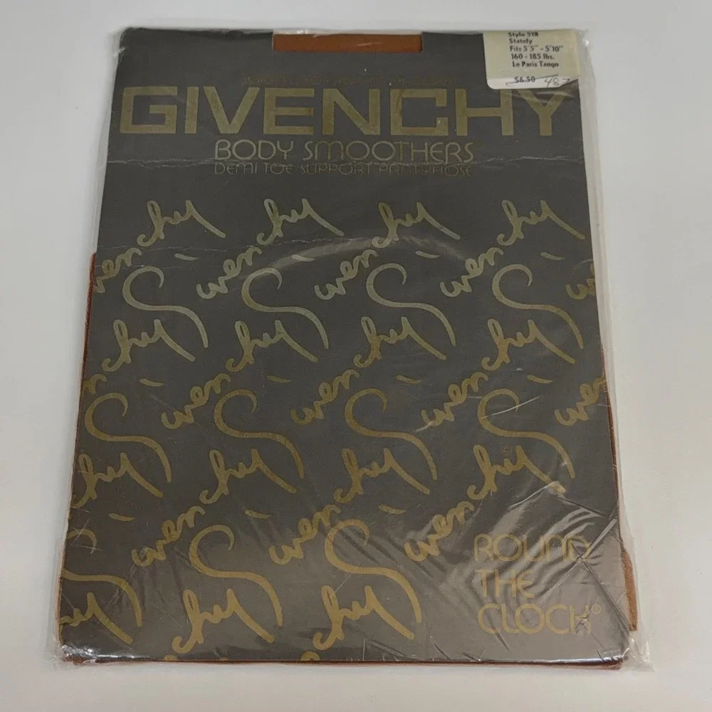 Lot of 2 Givenchy Body Smoothers Pantyhose Stately Le Paris Tango Style 518 NIP